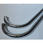 Kipufogó dob + könyök, krómozott, készlet, Jawa 350 typ 354 Kyvacka ( DUELLS )