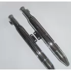 Kipufogó dob + könyök, krómozott, készlet, Jawa-ČZ 175 typ 356 ( DUELLS )