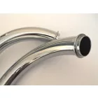 Kipufogó dob + könyök, krómozott, készlet, Jawa 350 typ 354 Kyvacka, typ 360 Panelka ( DUELLS )