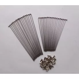   Küllő, készlet, 36 db, M3,5 mm, első, korrózióálló acél, Jawa Perak, Ogar