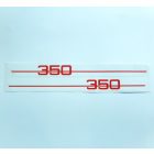 Matrica készlet, oldaldobozhoz, 2 db, Jawa 634