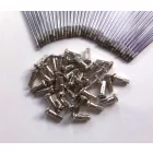 Küllő készlet, félfékdobos kerékhez, 36 db, 16 coll, króm, első, Jawa 250/350 Kyvacka