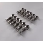 Kerék csavarok, M10, korrózióálló acél/polírozott, ČZ 501/502