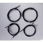 4-részes bowden készlet, fekete, Jawa Babetta 206, 207