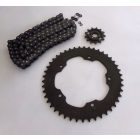 Szekunder meghajtó készlet, lánc, lánckerék, Jawa 350 CL Perak