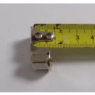 Hengerfej anya M6, vállal, krómozott, Jawa 50