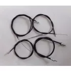 4-részes bowden készlet, fonatos bowdenház, fekete, Jawa 250 Perak