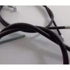 4-részes bowden készlet, fonatos bowdenház, fekete, Jawa 250 Perak