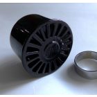 Karburátor légszűrő, 35mm, fekete, Jawa