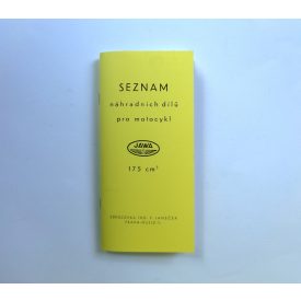   Alkatrészkatalógus, JAWA 500 OHC 02 - L.ČZECH, 210x100 mm, 65 oldal