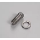 Alsó csavar első villa dugattyúhoz, M10/1, 11mm-es kulcsnyílás, rozsdamentes acél, alátéttel, Jawa, ČZ