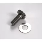 Felső csavar első villa dugattyúhoz, M12/1,25, kulcs 24 mm, rozsdamentes acél, polírozott, alátéttel, ČZ 476-487
