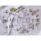 Elektromos rendszer, egy darab fordulatszámmérőhöz, Jawa 634