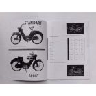 Műhelykönyv JAWA JAWETTA - L.CZECH, A4 formátum, 28 oldal