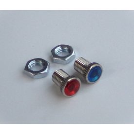   Irányjelző lámpa a fényszóróhoz, 2 darab, piros + kék, Jawa Californian, 634