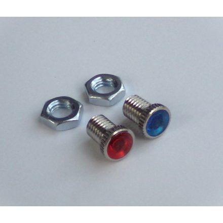 Irányjelző lámpa a fényszóróhoz, 2 darab, piros + kék, Jawa Californian, 634