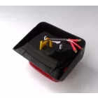 Hátsó lámpa, piros, burával, eredeti, Jawa 640