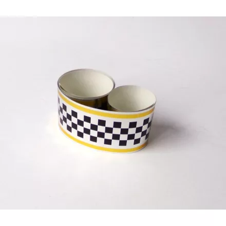 Matrica, sakktábla, fekete-ezüst-arany, 30x1000 mm, Jawa, ČZ