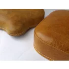 Ülés első + ülés Kanada, retro bőr, világosbarna, Jawa Perak