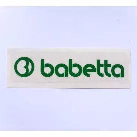 Matrica BABETTA, 135x25mm, zöld, Jawa Babetta