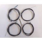 Bowden kábel szett 4db, csiga, állítócsavarok nélkül, szürke, Jawa, ČZ
