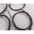 Bowden kábel szett 4db, csiga, állítócsavarok nélkül, szürke, Jawa, ČZ