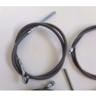 Bowden kábel szett 4db, csiga, állítócsavarok nélkül, szürke, Jawa, ČZ