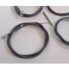 Bowden kábel szett 4db, csiga, állítócsavarok nélkül, szürke, Jawa, ČZ
