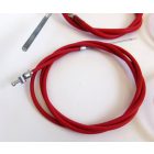Bowden kábel szett 4db, csiga, állítócsavarok nélkül, piros, Jawa, ČZ