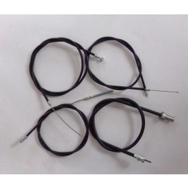  Bowden kábel szett 4 darabos, bowden külső pamut fonattal, fekete, Jawa 350 Perak