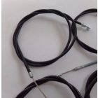 Bowden kábel szett 4 darabos, bowden külső pamut fonattal, fekete, Jawa 350 Perak
