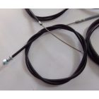 Bowden kábel szett 4 darabos, bowden külső pamut fonattal, fekete, Jawa 350 Perak