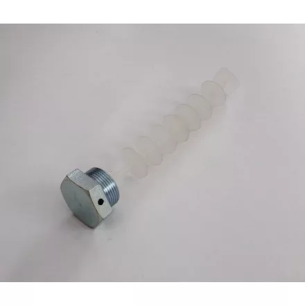 Lengéscsillapító dugó (cink), szűrőlemezzel első villához (műanyag), Jawa, ČZ