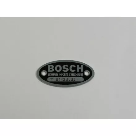 Generátor adattábla, BOSCH