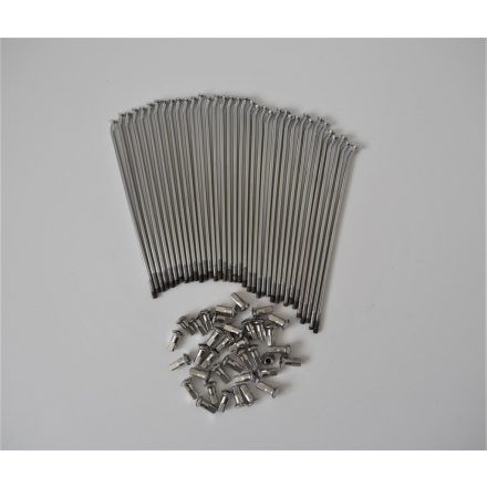 Küllők szett 36 db, M4x144, 18 inch, felső króm, Jawa, ČZ