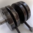 Főtengely, tűgörgős csapágy, 16 mm-es csaphoz, eredeti, felújítás után, /1/, Jawa 350 Perak, Kyvacka, Panelka