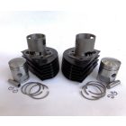 Hengerek, dugattyú szettel 59,00 mm/15, eredeti, felújított, Jawa 350 Perak, Kyvacka