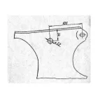 Hosszú lengővilla csavar, M14x135 mm, VELOREX 560/561