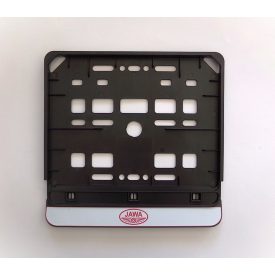   Motorkerékpár rendszámtábla keret, JAWA logó nyomtatással