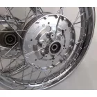 Kerekek - szett, első, hátsó, eredeti, felújítás után, kerékagyak - elektropolírozott, Jawa 250/350 Kyvacka