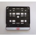 Motorkerékpár rendszámtábla keret, JAWA logó nyomtatással, fényes