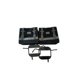   Táska szett, fekete + oldaltáska tartók, Jawa 350 CL Perak, 42 Bobber