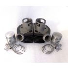 Hengerek, dugattyú szettel 58.50 mm/16 eredeti, felújítás után, Jawa 350 Kyvacka, Panelka (2)